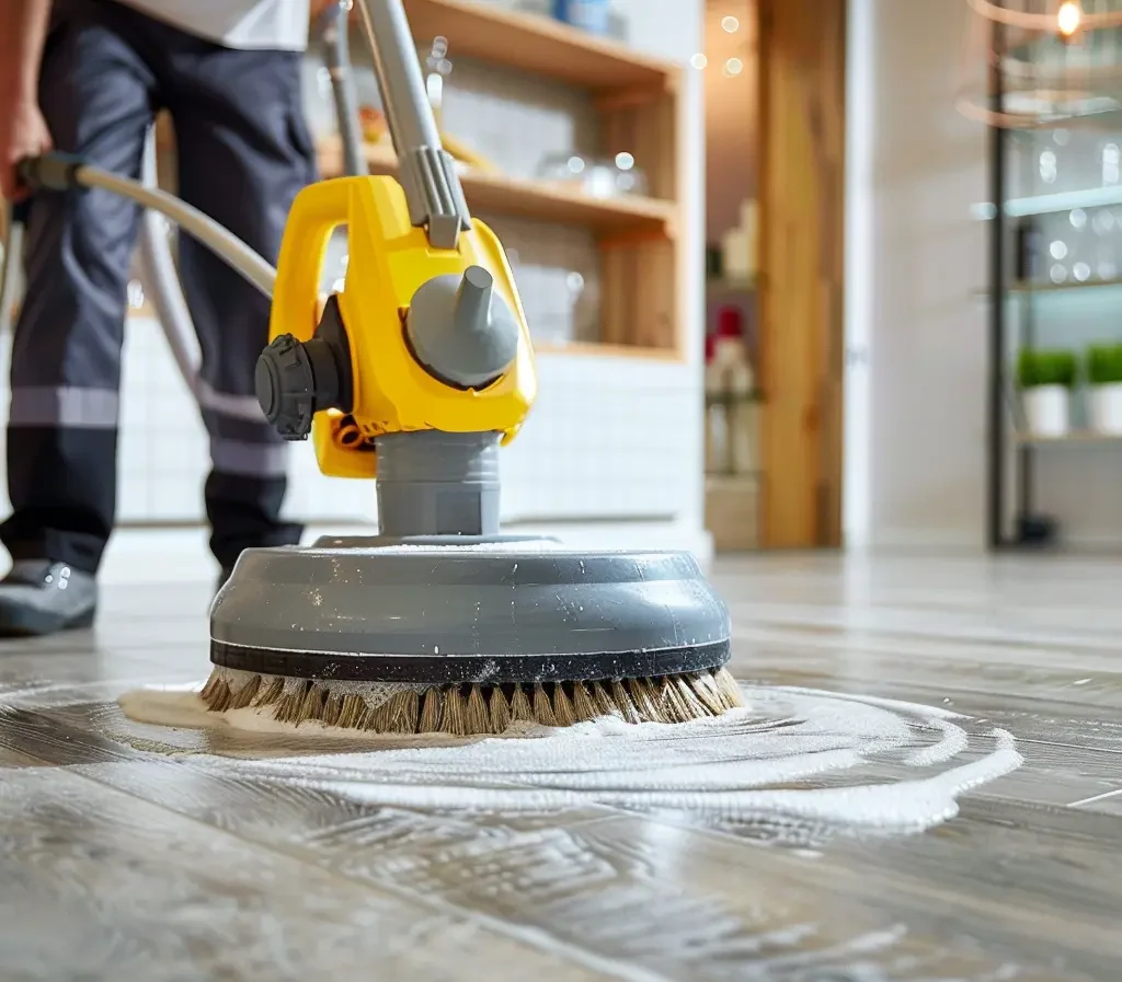 how to clean hybrid flooring
