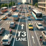 Who is allowed to use a T3 lane without restriction?