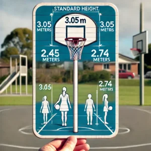 How high are netball hoops