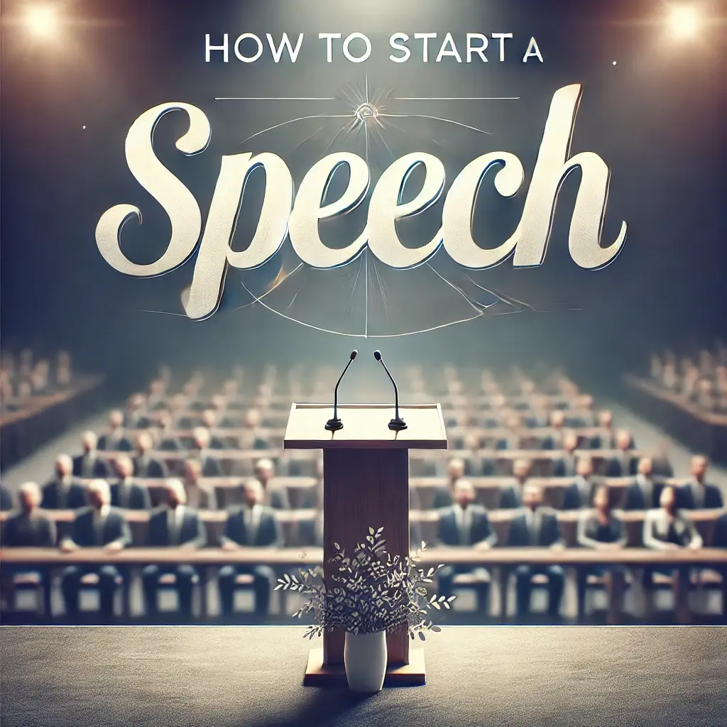 How to start a speech