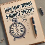 How many words are in a 5-minute speech?