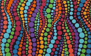 Who invented dot painting