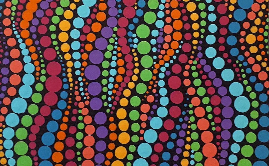 Who invented dot painting